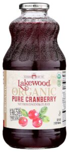 Lakewood organic pure cranberry juice