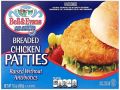 Bell & Evans, Frozen Breaded Chicken Patties table