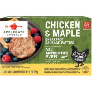 Natural Chicken & Maple Breakfast Sausage Patties