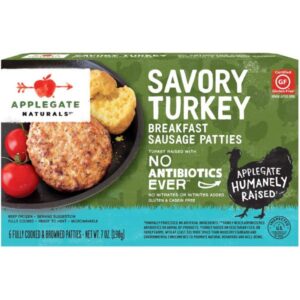 Natural Savory Turkey Breakfast Sausage Patties