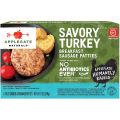 Natural Savory Turkey Breakfast Sausage Patties table